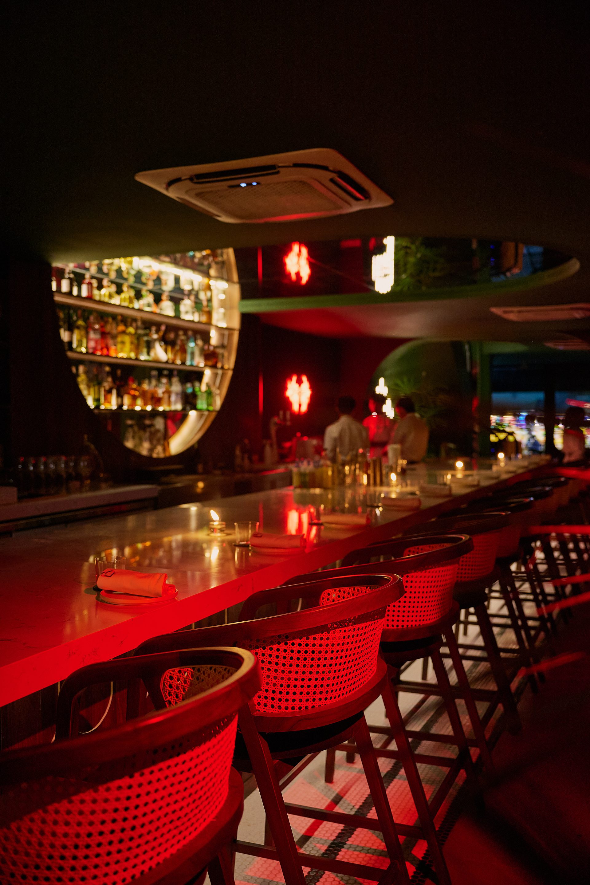 The wine cellar room at Bisou Phuket